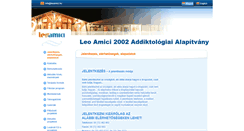 Desktop Screenshot of leoamici.hu